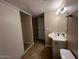 Clean bathroom with vanity, mirror, and tiled flooring at 3542 E Earll Dr, Phoenix, AZ 85018