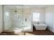 Large bathroom with soaking tub and walk-in shower at 3823 W Lodge Dr, Laveen, AZ 85339