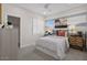 Cozy bedroom with a bed, nightstand, and ample closet space at 9233 E Sector Dr, Mesa, AZ 85212