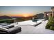 Stunning infinity pool with mountain and sunset views at 20567 N 112Th St, Scottsdale, AZ 85255