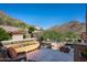 Relaxing patio with mountain views and built-in seating at 20567 N 112Th St, Scottsdale, AZ 85255