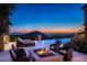 Relaxing patio with fire pit and stunning sunset views at 20567 N 112Th St, Scottsdale, AZ 85255