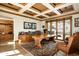 Luxurious home office with custom wood finishes and scenic views at 20567 N 112Th St, Scottsdale, AZ 85255