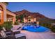 Inviting pool and patio area with mountain views at 20567 N 112Th St, Scottsdale, AZ 85255