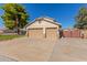 Two-car garage and inviting front entry at 7752 W Mary Jane Ln, Peoria, AZ 85382