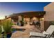 Relaxing patio with pool, spa, and lounge chairs at 9719 E Madera Dr, Scottsdale, AZ 85262