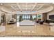 Spacious living room with high ceilings, fireplace and stunning views at 9719 E Madera Dr, Scottsdale, AZ 85262