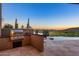 Built-in grill with stunning views, perfect for entertaining at 9719 E Madera Dr, Scottsdale, AZ 85262