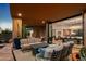 Expansive patio with seamless transition to interior living space at 9719 E Madera Dr, Scottsdale, AZ 85262