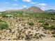 Desert lot with mountain views and surrounding homes at 0 E Red Bird Rd, Scottsdale, AZ 85262