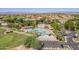 Large community pool and spacious deck area at 23817 S Harmony Way, Sun Lakes, AZ 85248