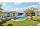 Luxury pool with artificial turf and outdoor entertaining space at 6529 N Mountain View Dr, Paradise Valley, AZ 85253