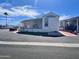 Exterior view of a single-wide manufactured home in a mobile home park at 7750 E Broadway Rd # 761, Mesa, AZ 85208