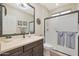 Modern bathroom with updated vanity and walk-in shower at 16866 S 180Th Ave, Goodyear, AZ 85338