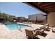 Relaxing pool area with fire pit and comfortable seating at 6525 E Cave Creek Rd # 6, Cave Creek, AZ 85331