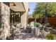 Relaxing backyard patio with seating and fire pit at 6525 E Cave Creek Rd # 6, Cave Creek, AZ 85331