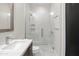 Clean bathroom with a walk-in shower and modern vanity at 6525 E Cave Creek Rd # 6, Cave Creek, AZ 85331