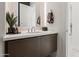 Modern bathroom with a sleek vanity and hexagon tile at 13463 N Stone View Trl, Fountain Hills, AZ 85268