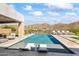 Inviting pool and patio area with stunning mountain views at 13463 N Stone View Trl, Fountain Hills, AZ 85268