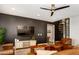 Open living area featuring a spiral staircase and comfortable seating at 1004 E Tempe Dr, Tempe, AZ 85281