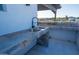 Rooftop outdoor kitchen with double sink and tile counters at 1004 E Tempe Dr, Tempe, AZ 85281