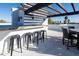 Rooftop deck with pergola, bar, and city views at 1004 E Tempe Dr, Tempe, AZ 85281