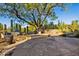 Landscaped backyard with native plants, cacti, and stone accents at 3044 Ironwood Rd, Carefree, AZ 85377