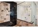 Modern bathroom with a large walk-in shower and glass enclosure at 3044 Ironwood Rd, Carefree, AZ 85377