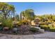 Xeriscaped garden with various cacti and succulents at 3044 Ironwood Rd, Carefree, AZ 85377