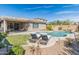 Relaxing backyard oasis with pool, patio, and seating at 21931 N 30Th St, Phoenix, AZ 85050