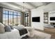 Bright Primary bedroom features a sitting area, walk-in closet and private balcony at 20958 N 112Th St, Scottsdale, AZ 85255