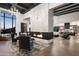 Open living area showcases a marble fireplace, high ceilings, and stunning views at 20958 N 112Th St, Scottsdale, AZ 85255