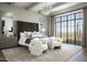 Luxurious Primary suite with a large bed, plenty of natural light, and amazing views at 20958 N 112Th St, Scottsdale, AZ 85255