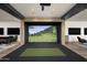 High-tech golf simulator for indoor practice at 20958 N 112Th St, Scottsdale, AZ 85255