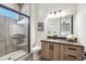 Modern bathroom with a large shower and stylish vanity at 377 E Windsor Ave # 21, Phoenix, AZ 85004