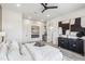 Bright bedroom with a queen bed and built-in wet bar at 377 E Windsor Ave # 21, Phoenix, AZ 85004