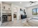 Main bedroom with a built-in bar and ensuite bathroom at 377 E Windsor Ave # 21, Phoenix, AZ 85004