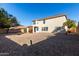 Large backyard with gravel and a view of the house at 8834 S 12Th St, Phoenix, AZ 85042