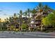 Luxury apartments with palm trees and street view at 7121 E Rancho Vista Dr # 4004, Scottsdale, AZ 85251