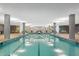 Clean and refreshing indoor lap pool at 7121 E Rancho Vista Dr # 4004, Scottsdale, AZ 85251