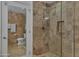 Bathroom with large shower and tiled walls at 7121 E Rancho Vista Dr # 4004, Scottsdale, AZ 85251