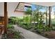 Landscaped walkway with lush greenery at 7121 E Rancho Vista Dr # 4004, Scottsdale, AZ 85251