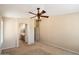 Bright bedroom with access to ensuite bathroom at 1534 E Oak Rd, San Tan Valley, AZ 85140