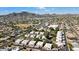 Wide aerial view of the community and surroundings at 1213 E Lawrence Ln, Phoenix, AZ 85020