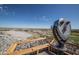 Panoramic community view from a scenic overlook with telescope at 2342 N Delaney Dr, Buckeye, AZ 85396