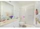 Bathroom features a shower/tub combo and vanity at 2029 S Las Palmas --, Mesa, AZ 85202