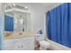 Clean bathroom with a shower/tub combo and white vanity at 2029 S Las Palmas --, Mesa, AZ 85202