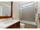 Contemporary bathroom with patterned tile and bathtub at 7400 E Gainey Club Dr # 233, Scottsdale, AZ 85258