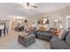 Open concept living and dining area with hardwood floors at 3047 E Fremont Rd, Phoenix, AZ 85042
