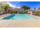 Community pool with surrounding patio and seating at 3047 E Fremont Rd, Phoenix, AZ 85042
